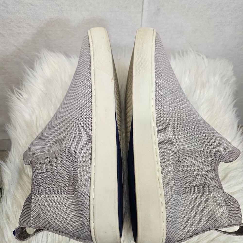 Rothy's Chelsea Boot Women's Size 10 Knit Pull-On Sneaker Lilac Gray - Picture 4 of 8